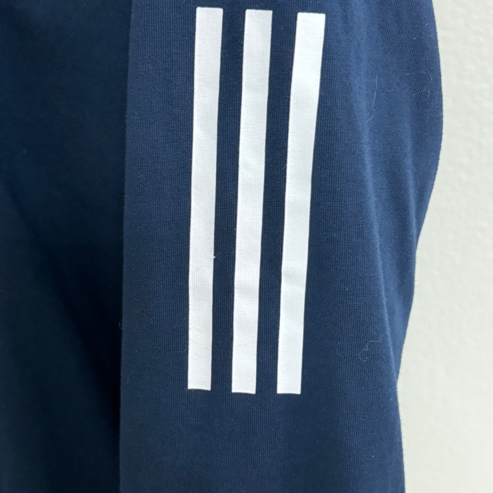 Adidas Navy Sweatshirt Hoodie - Picture 6 of 12